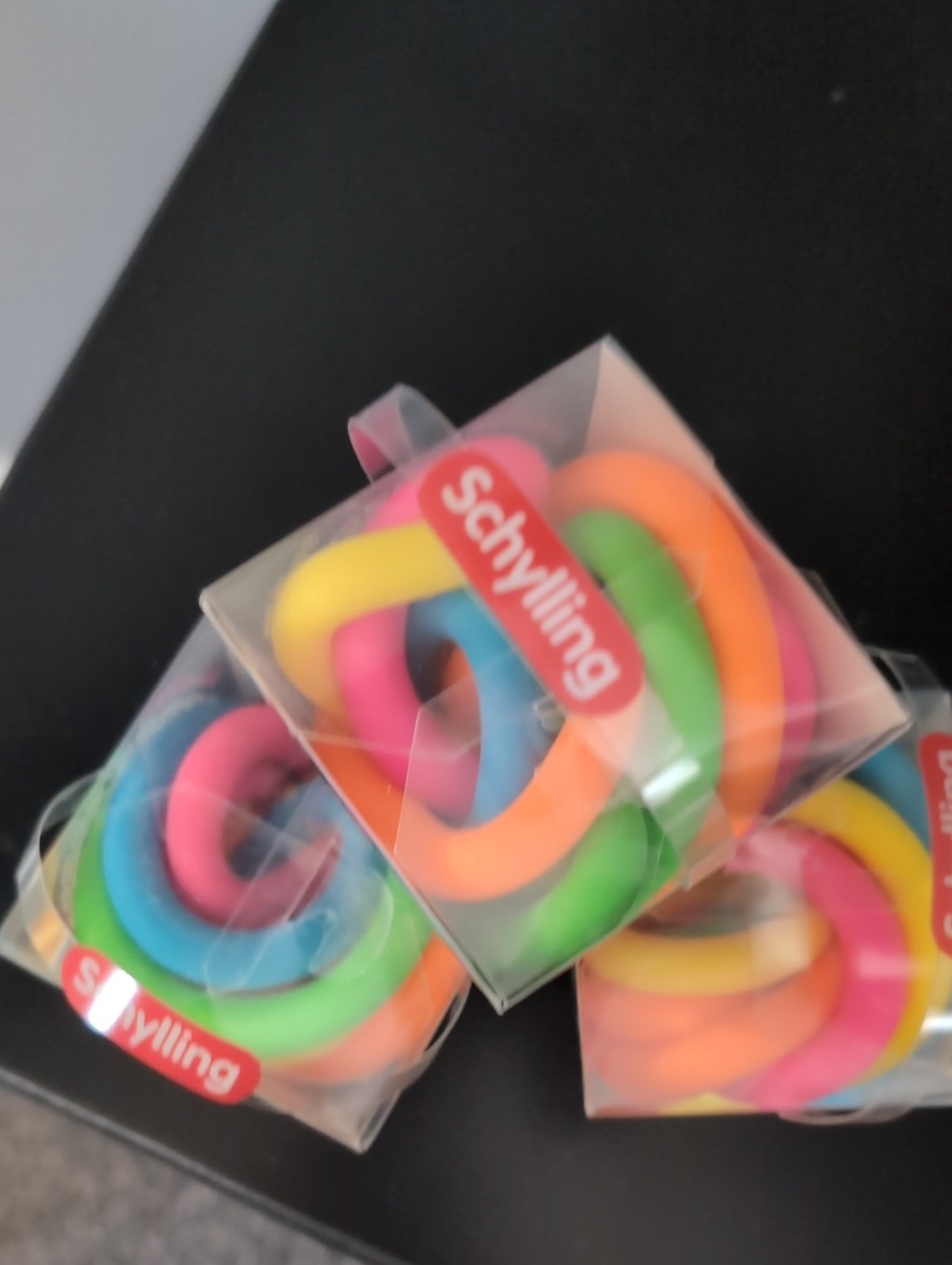 Nee Doh Neon Noodlies Stretch Toy -(3) Assorted Neon Pink/Yellow/Green/Blue - Picture 2 of 3